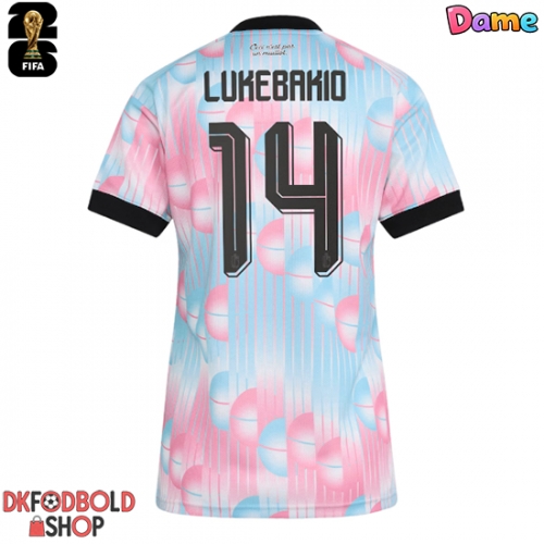 Belgien Dodi Lukebakio #14 Udebanetrøje Dame VM 2026 Kort ærmer